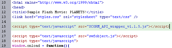 Add a link to the wrapper JavaScript file in your HTML