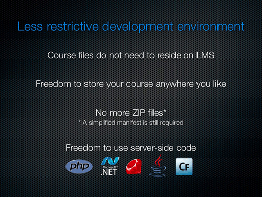 Less restrictive development environment